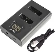 DSTE Dual USB Charger with LCD Display Compatible for Canon NB-13L NB13L Battery