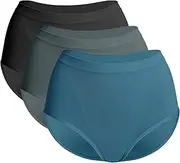 [DREAM SLIM] Women's Seamless Stretch Hipster Underwear, Comfort Soft Breathable Ladies Panties, Flex Fit shapewear Briefs