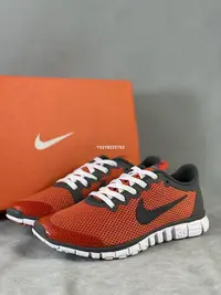 在飛比找Yahoo!奇摩拍賣優惠-NIKE FREE 3.0  黑紅 復古 百搭 休閒 運動鞋