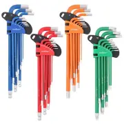 HORUSDY Hex Key Allen Wrench Set, SAE & Metric Star Long Arm Ball End Hex Key...