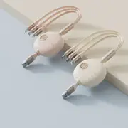 3 in 1 Mobile Phone Data Cable Retractable Charging Cable Multi Usb Port Micro