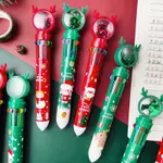 【七七市集】聖誕交換禮物10色原子筆 原子筆 聖誕節交換禮物 聖誕節 交換禮物 聖誕節禮物 耶誕節 耶誕禮物 聖誕筆