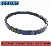 Drive Belt 818x19.7x28 CVT For sym JET4 FIDDLE 2/3 SF3 QP125 ORBIT CROX 125 150*