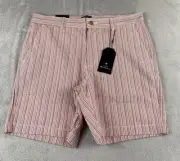 Ben Sherman mens Nantucket Red striped shorts size 33