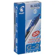 Pilot G2 Retractable Gel Pen Blue 12 Pack