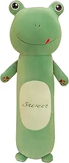 21.6Inch Long Frog Plush Body Pillow, Cute Green Frog Stuffed Animals Soft Plushies, Kawaii Sleeping Pillow Doll Toy Gift(Green)