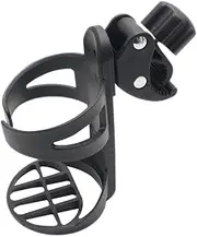 ANDRESLAD Bike Cup Holder for Strollers and Wheelchairs Antislip Drink Holder for Water Bottles and Cups Rotatable Easy Installation Lightweight Design for Pushchairs and Bicycles