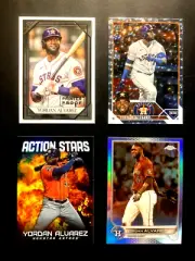 YORDAN ALVAREZ BASEBALL INSERT CARD LOT PRINTERS PROOF REFRACTOR+