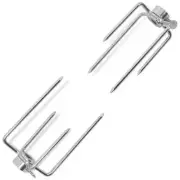 BBQ Rotisserie Forks Set of 2 Stainless Steel Spit Roast Accessories