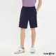 【Hang Ten】男裝-恆溫多功能-REGULAR FIT冰絲涼感腰頭鬆緊機能短褲(丈青)