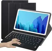 for Samsung Galaxy Tab A 8.0 (2019) SM-P200 (WI-FI) SM-P205 (LTE) Keyboard Cover with Touchpad Wireless Bluetooth Keyboard Premium Pu Leather Stand Cover,Gold