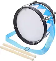 HAWILLOSCH 1 Set Snare Drum for Musical Percussion Drums Mini Instrument Drum Kit Small Tambourine Music Western Drum Music Drum Metal Blue