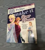 Disney FROZEN Princess Makeit Paper Dresses Book Craft Activity and Stickers