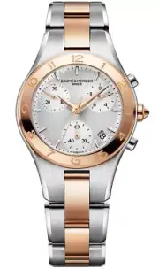 New Authentic Baume & Mercier Linea Chronograph Women's Watch 10016
