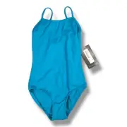 Bloch Dance Girls Parem Microlux Camisole Leotard Turquoise Size 4-6 NWT