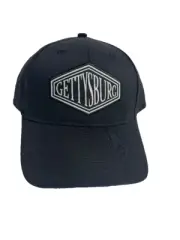 GETTYSBURG TONAL PATCH BLACK BALL CAP HAT ADULT NEW