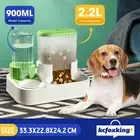 Auto Pet Cat Dog Feeder Feeding Water Dispenser 2.2L Food Bowl Automatic Gravity