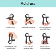 Forearm Hand Grip Non Slip 5-60kg Adjustable Resistance Strengthener Exerciser