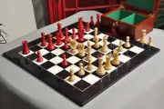 The Zagreb '59 Chess Set, Box and Board Combination - Red Stained