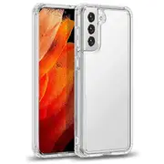 ZUSLAB Galaxy S21 FE 5G Case Slim Hybird Shockproof Translucent Protective Cover for Samsung - Clear