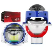 2x MIni Bi LED Projector Lens 3.0'' Headlight 100W 6000K Universal Retrofit LHD