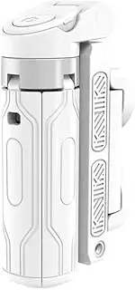2025 New PocketFlex Mini Tripod, Portable Selfie Stick,Flipping Flexible, 360° Rotation,Sturdy, One-Touch Push Button Switch with Bluetooth Remote Control, for Android and iPhone(White)