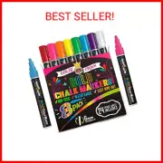 Bold Chalk Markers - Dry Erase Marker Pens - Chalk Markers for Chalkboards, Sign
