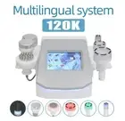 6in1 120K Cavitation Body Slimming Machine Ultrasonic RF Radio Frequency Machine