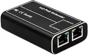 Lnqwhduu 2 Port POE Extender, IEEE 802.3af/at PoE+ Standard, 10/100Mbps, POE Repeater 100 Meters(328 Ft), Extender PoE Input: 30W