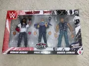 WWE Elite Tribal Chief Vs The Beast Roman Reigns Paul Herman Brock Lesnar 3 Pack