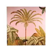 Maine & Crawford Bora 90x90cm Antique Palm Print Canvas Wall Hanging Art Decor