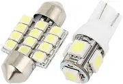 uxcell 10pcs White LED Map Dome Light Bulb Lamp Interior Package Kit for Honda Civic 2006-2012