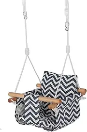 Baby Swing Seat, Soft Cotton Secure Baby Swing Outdoor Hanging Swing Chair for Baby Infant Toddler Kids, Thoughtful Baby Hammock Swing for Playground, Tree Swings or Backyard