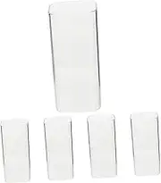 5Pcs Can Cups Glass Mug Sets Exquisite Water Container Milk Tea Cup Holder