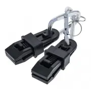 ASR Outdoor Carabiner and Awning Clamp Set Camping Essentials Tarp Clips 4pc Set