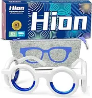 Hion Motion Sickness Glasses,Relieve Carsickness Airsickness Seasickness Glasses,Ultra-Light Portable Nausea Vertigo Glasses, No Lens Liquid Glasses for Adults or Kids(Bule)