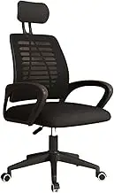 Executive Desk Chair Office Chair Ergonomic Desk Chair, High Back Gaming Chair with Adjustable Headrests, Lumbar Support Breathable Mesh Home Office Chair Office Chair(Black)