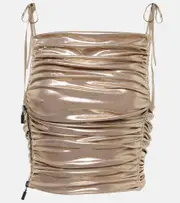 [Maticevski] Maticevski Marly ruched top AU 14 metallic