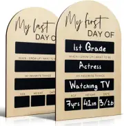 Weforu My First or Last Day of School Photo Board, Back to School Sign Chalk ...