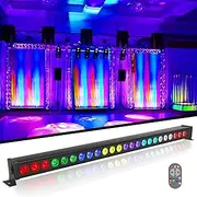 Stage Light Bar 72W 24LEDs RGB Dj Lights Bar, 3 in 1 Wash Light Bar Wall Washer Light dmx512 Wallwasher for Club Disco Bar Wedding Church Stage Lighting