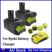 For Ryobi ONE+Plus 18V 6.0AH Battery & Charger BPL1820 P104 P105 P106 P107 LED