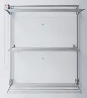 Foxydry Tower: Multi-Level Drying Rack – Vertical, Space-Saving, and Efficient Tower 128 cm Left Grey
