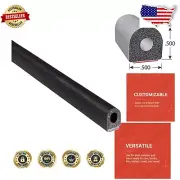 Durable 25' D-Shaped Weather Seal - EPDM Foam with 3M Adhesive for Cars & Boats