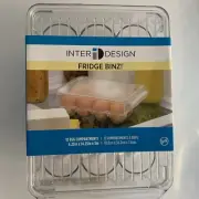 1 Kitchen Egg Tray 12 Slot Eggs Holder Lid Container Fridge Refrigerator Storage