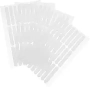 Ipetboom 4 Sheets Nail Clear Crystal Tape - Traceless Double-sided Adhesive Tape, Manicure Displaying Using Strip Tape, Clear Mounting Tape for Nail Packaging