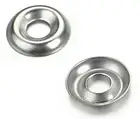 (500) 1/4" Nickel Plated Countersunk/Cup Finishing Washers