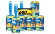 AZEN Lint Roller, Lint Rollers for Pet Hair Extra Sticky, 600 Sheets Lint Roller