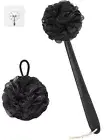 Back Handle Shower Scrubber Loofah With For Non-slip 17"plastic & A Stick Sponge
