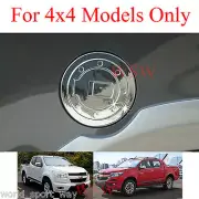 CHROME FUEL CAP OIL TANK COVERS FOR CHEVROLET HOLDEN COLORADO RG MY 4WD 2012-19