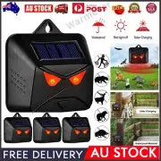 1-4PCS Solar Predator Guard Light Red LED Deterrent Light Night Animal Repeller